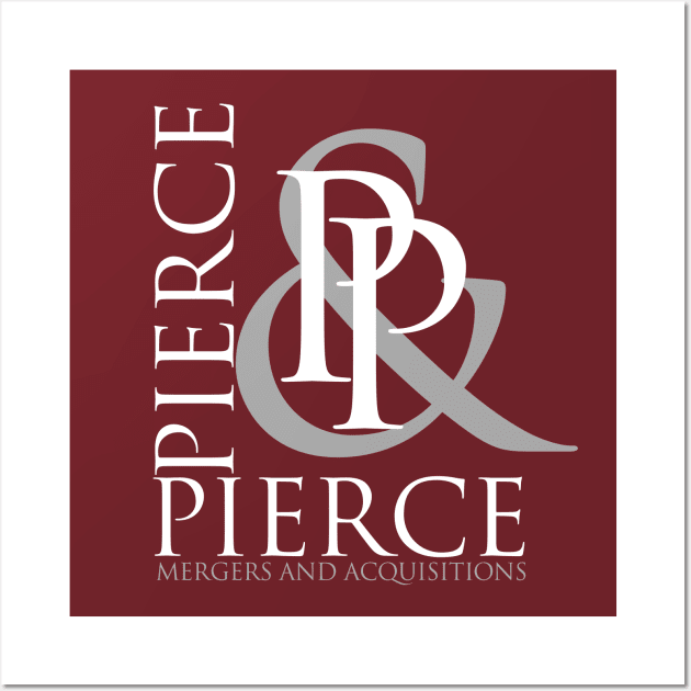 PIERCE & PIERCE - WHITE Wall Art by spicytees